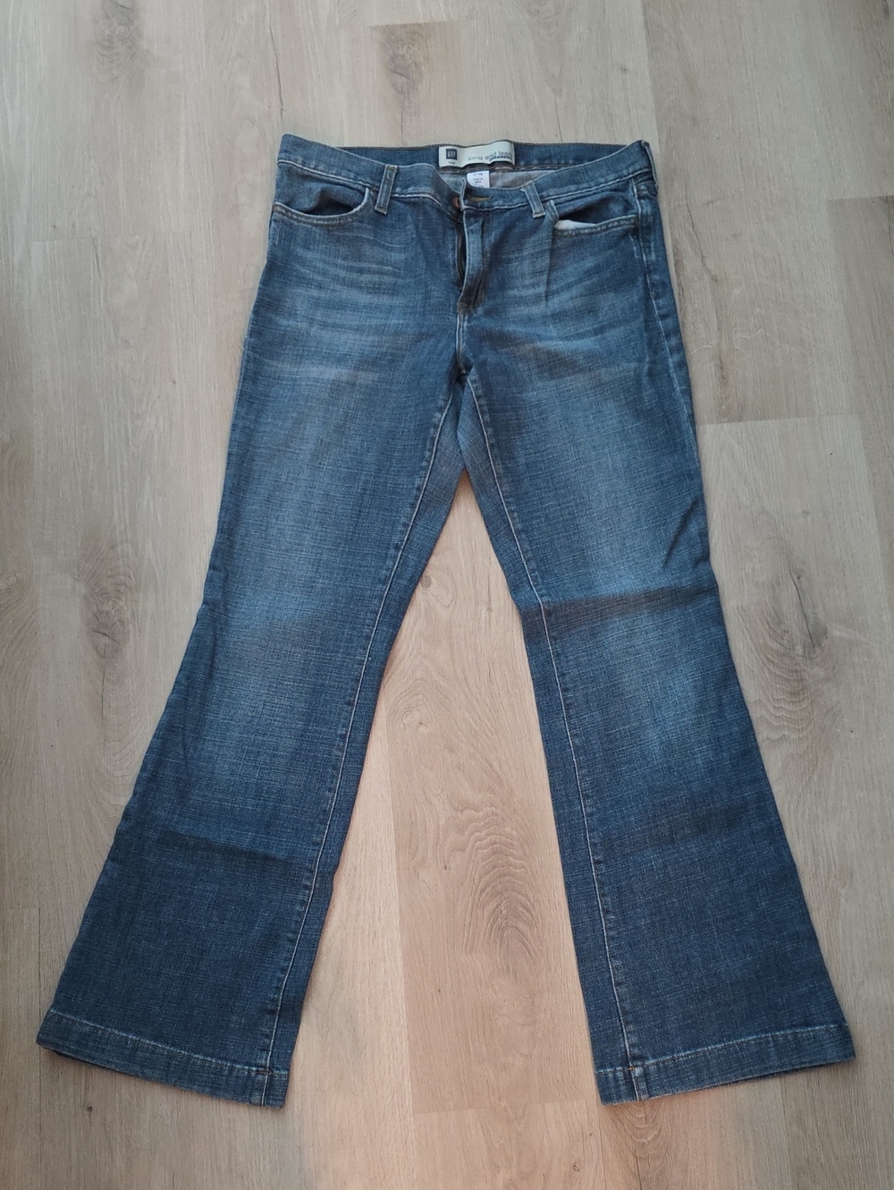 Gap Long & Lean Vintage Wash Bootcut Jeans.